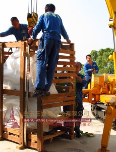 三芝圓覺廟-客製精雕千手觀音白玉佛像